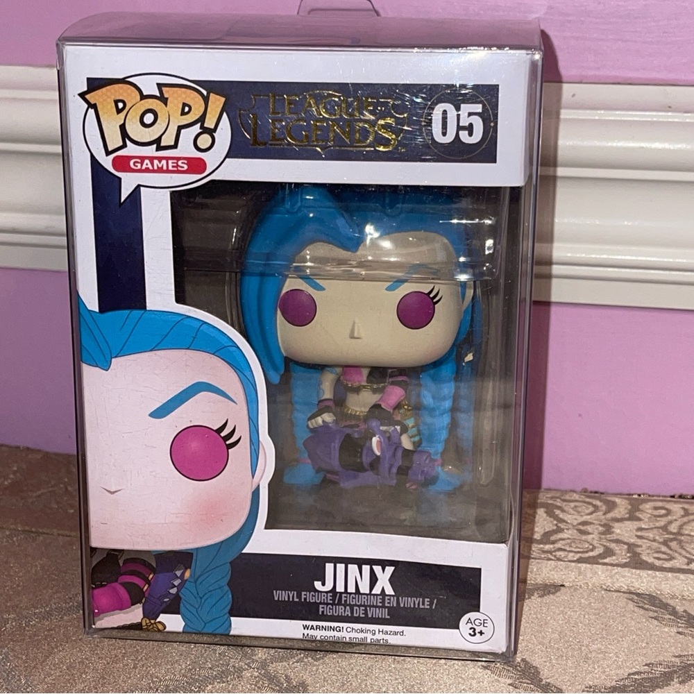 Official league of legends arcane jinx powder funko pop figure statue toy